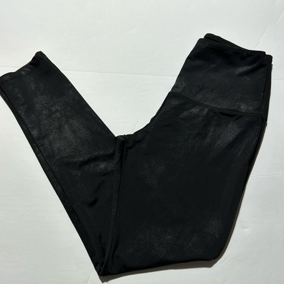 Rachel Zoe Faux Leather Leggings Womens S Black Control Top High Waist Stretch - Picture 1 of 7